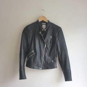 Zara faux leather jacket